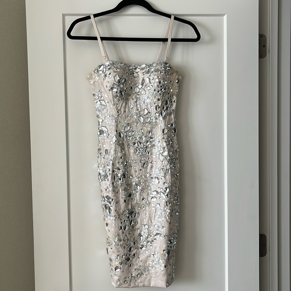 New Mandalay Strapless Removable Straps Evening Wedding Dress Sz 2